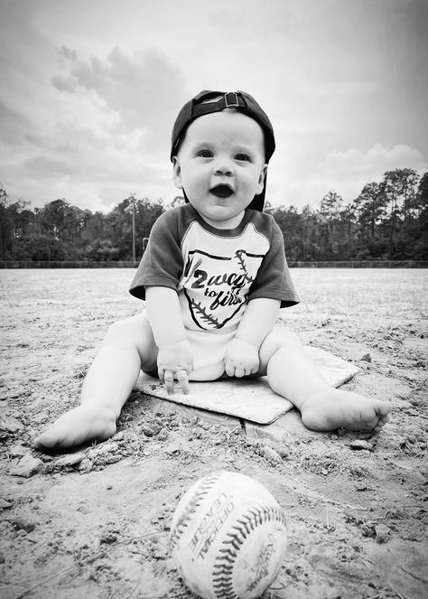 Half Way To 1st Baseball, Baseball Half Birthday Pictures, Halfway To First Photoshoot, Halfway To First Baseball Birthday, Toddler Baseball Photoshoot, Rookie Year First Birthday Photoshoot, Half Way To First Photo Shoot, Rookie Of The Year Photo Shoot, Half Way To First Baseball