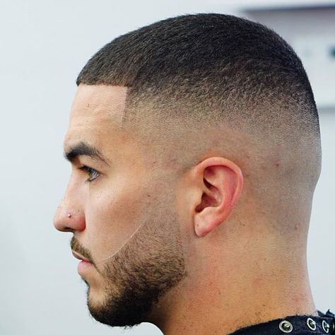 50 Best Buzz Cut Hairstyles For Men (Cool 2020 Styles) Long Buzz Cut, Buzz Cut For Men, Buzz Cut Styles, Very Short Hair Men, Matrix Hairstyle, Crew Cut Haircut, Buzz Haircut, Fade Undercut, High And Tight Haircut