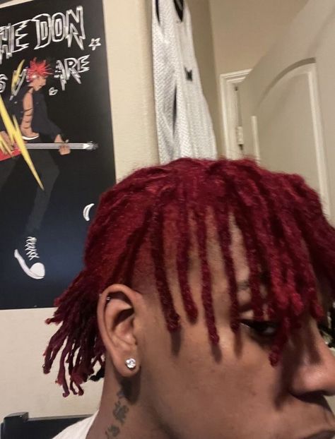 Dyed Dreads, Red Dreads, Dyed Hair Men, Cute Dreads, Dreadlock Hairstyles For Men, Dreadlock Styles, Men Hair Color, Dyed Hair Inspiration, Hair Twist Styles