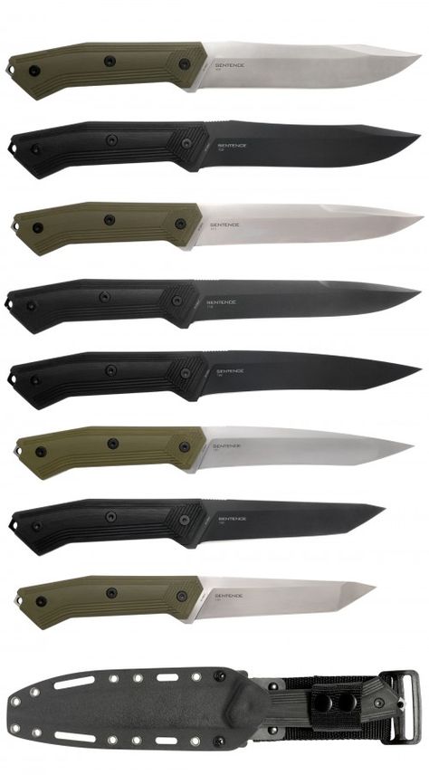 Steel Will Sentence Series Tactical Knives Military Knives, Bushcraft Knives, Knife Design, Cool Knives, Bowie Knife, Fixed Blade Knife, Folding Knife, Survival Gear, Knife Making