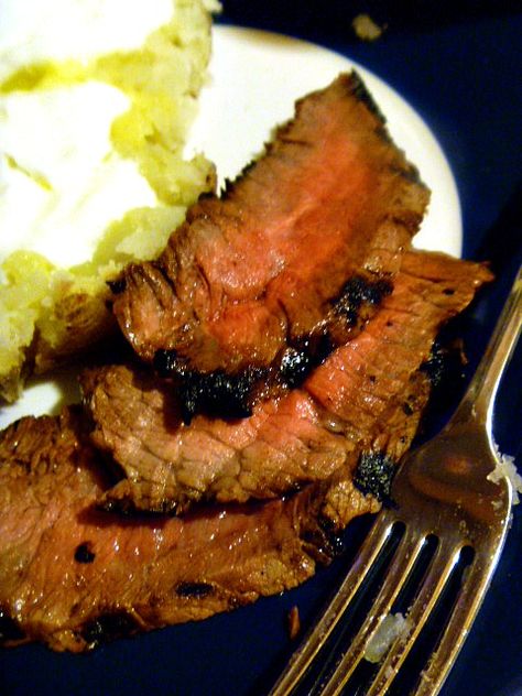 Teriyaki London Broil Grilled London Broil, Top Round Steak, Dinner Steak, London Broil, Round Steak, Where's The Beef, Best Food Ever, Steak Dinner, Dinner Is Served