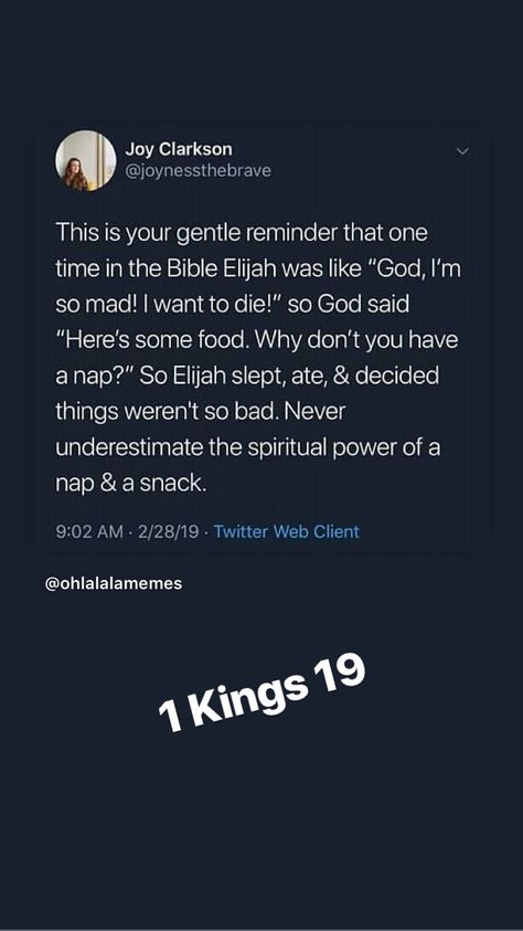 Elijah Quotes Bible, 1 Kings 19, Silly Songs With Larry, Elijah Bible, Nap Quotes, Bible Quotations, Biblical Love, Bible Pics, God Above All