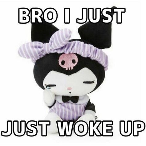 Cute Love Memes, Melody Hello Kitty, Hello Kitty Characters, Kuromi Cinnamoroll, Cute Messages, Hello Kitty Pictures, Wholesome Memes, Cute Memes, Funny Reaction Pictures