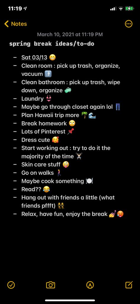 Kind of boring spring break, but productive #list #springbreak #school Start Working Out, Things To Do Alone, Pick Up Trash, Productive Things To Do, Clean Room, Hawaii Travel, Spring Break, Vacuum Cleaner, Things To Do