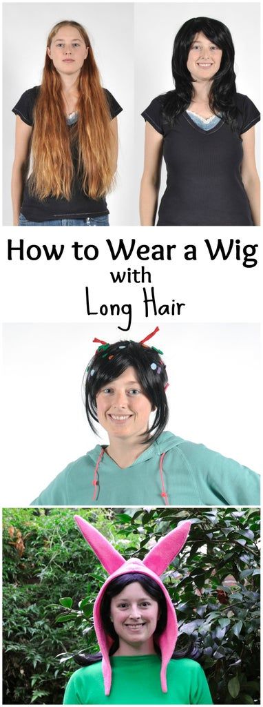 How To Wear Wigs With Long Hair, Wearing A Wig With Long Hair, How To Put A Wig On Long Hair, How To Wear A Wig With Long Hair, Cosplay Tricks, Drag Party, Cosplay Making, Kakashi Cosplay, Wig Long Hair