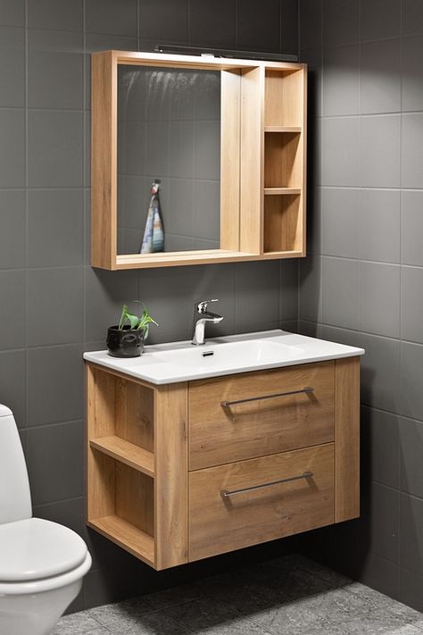 Bathroom Cupboard Ideas, Small Bathroom Sink Cabinet, Washroom Vanity, Modern Farmhouse Bathroom Ideas, Small Bathroom Cabinets, Small Bathroom Paint, Rental Bathroom, Small Bathroom Sinks, Bathroom Sink Cabinets