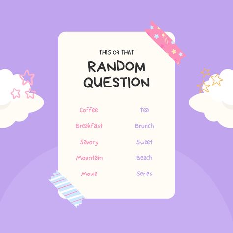 Colorful Playful This or That Question Instagram Post Canva Template #goodware #luoffa #canva #template Cute Questions, Dog Accesories, Instagram Questions, Instagram Feed Planner, Acnh Designs, Story Ig, Instagram Feed Inspiration, Web Inspiration, Sunflower Art