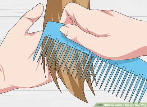 How to Wash a Human Hair Wig (with Pictures) - wikiHow Wig Sale, Hair Website, Short Cut Wigs, Color Hairstyles, Hair 360, Lace Fronts, 613 Blonde, Hair Guide, Wigs For Sale