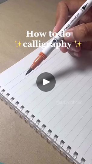 3.4M views · 98K reactions | How to do calligraphy 🌸 #reels | Artycoholic | Artycoholic · Original audio How To Make Art Reels On Instagram, How To Do Calligraphy, Head Color, Draw On Photos, Colored Pens, Picture Photo, Calligraphy, Audio, The Originals