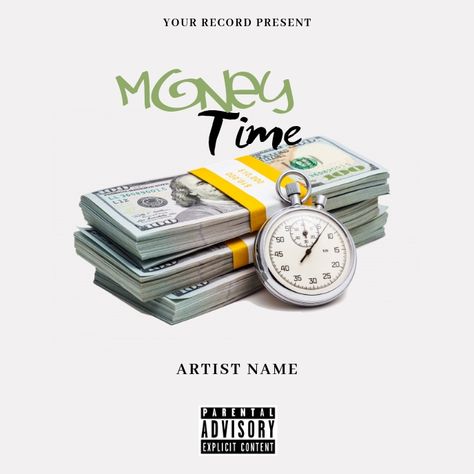 Money time Music Mixtape/Album Cover A Money Design Art, Virtual Credit Card, Money Poster, Love Birthday Quotes, Virtual Card, Perfect Money, Mixtape Cover, Money Design, Cover Art Design