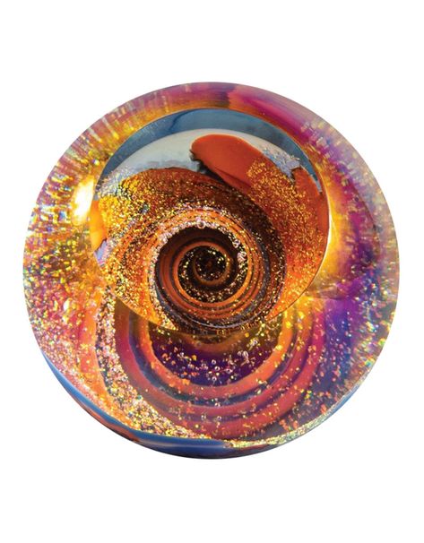 STARBURST FIREBALL PAPERWEIGHT - Pot-Pourri Paperweight Design, Dandelion Paperweight, Cool Things To Build, Gazing Ball, Contemporary Glass Art, Antique Perfume Bottles, Glass Work, Art Glass Paperweight, Glass Pattern