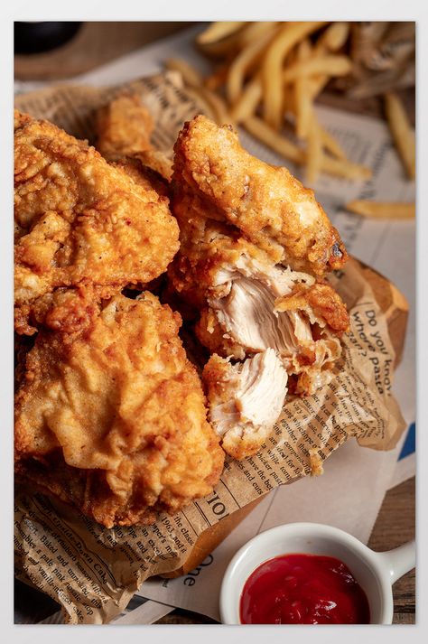 Fried Chicken Fries Fast Food Pictures#pikbest#photo Fried Chicken Aesthetic, Fast Food Pictures, Chicken Fries, Drink Poster, Crispy Fried Chicken, Restaurant Photos, Chicken Fried, Fried Vegetables, Chicken Dishes Recipes