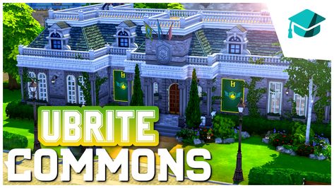 I completely renovated the UBrite Commons lot for my save file! 🐉 📍 30x20 on the Britechester Campus • No CC • Gallery ID: ChrissieYT • Not pack restricted! Sims 4 University Campus, Sims 4 Discover University, Sims 4 University, Sims Pets, Sims 4 Gameplay, Save File, Los Sims, Sims 4 Build, University Campus