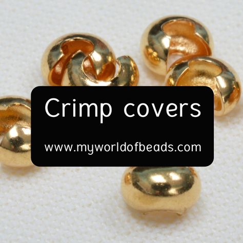 Crimp Bead Covers How To Use, How To Use Crimp Beads, Atlantis Jewelry, Home Made Jewellery, Bead Bracelet Patterns, Crimp Bead Covers, Seed Bead Bracelet Patterns, Jewelry Hacks, Crimp Beads