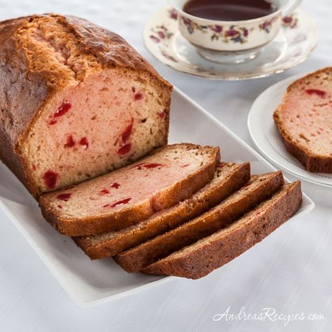 Bob Evans Cherry Bread Recipe, Cherry Nut Bread, Maraschino Cherries Recipes, Cherry Bread Recipe, Cherries Recipes, Cherry Bread, Dessert Breads, Maraschino Cherries, Bread Muffins