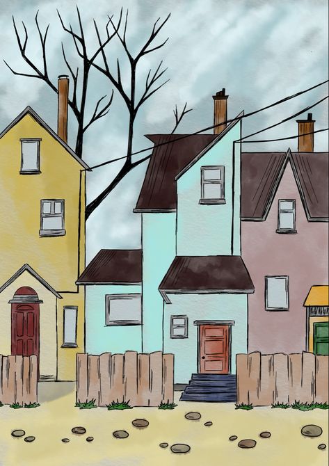 #procreate #sketch #watercolor #easydrawing #houses #beginnerart Houses Watercolor, Sketch Watercolor, Drawing Procreate, Beginner Art, Drawing For Beginners, House Drawing, Watercolor Sketch, Easy Drawings, Sketch