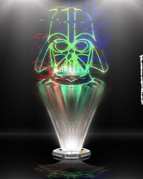 Star Wars Hologram, Hologram Drawing, Hologram Pictures, Comic School, Darth Vader, Star Wars, Character Design, Comics, Stars