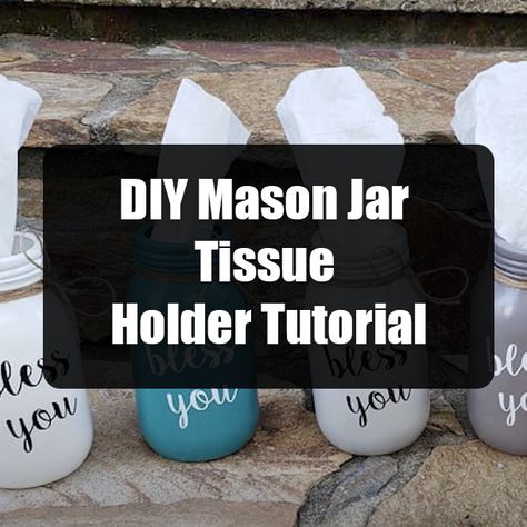 diy do it yourself diy projects mason jars videos easy diy crafts diy mason jars diy and crafts mason jar tissue holder diy crafts for 2021 diy projects 2021 diy 2021 Mason Jar Tissue Holder Diy Tutorial, Tissue Jars Diy, Tissue Mason Jars, Mason Jar Tissue Holder Diy, Mason Jar Diy Projects, Colored Mason Jars, Diy Holder, Jar Diy, Facebook Image