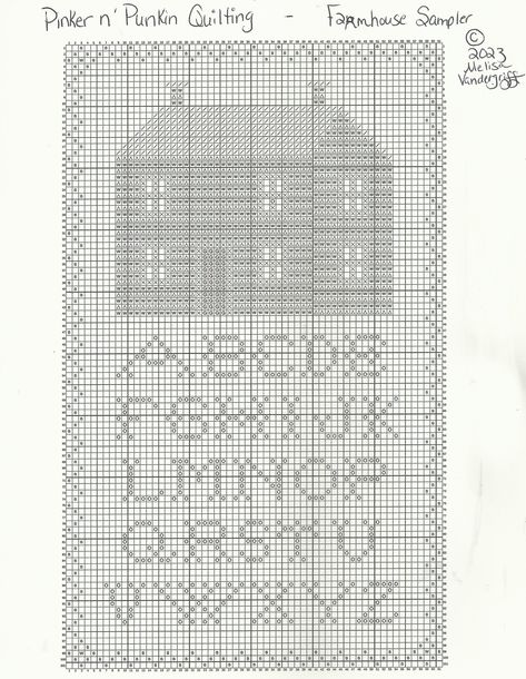 Pinker n Punkin Quilting & Stitching: Farmhouse Sampler - A Farmhouse Freebie Bargello Patterns, Cross Stitch Freebies, Salt Box, Beautiful Farmhouse, Box Houses, Cross Stitch Alphabet, Cross Stitch Samplers, Little Designs, Dmc Floss