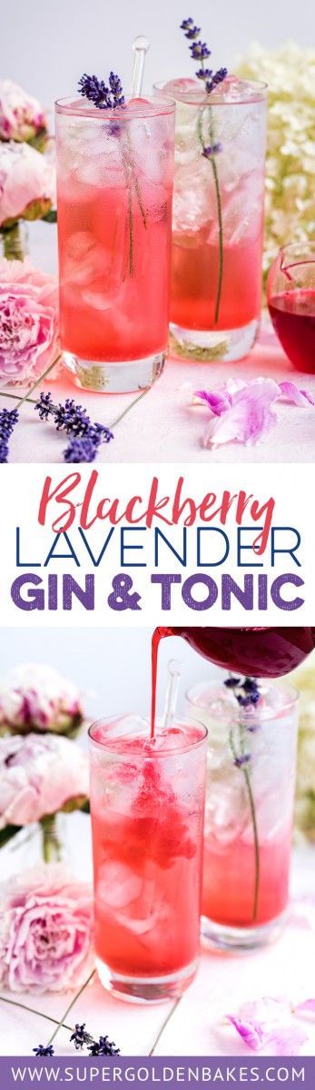 This blackberry lavender gin and tonic may well be the prettiest and most refreshing summer drink. Perfect for sipping in the garden on warm evenings... Lavender Gin, Cocktails For Beginners, Blackberry Lavender, Blackberry Recipes, Gin Recipes, Gin Drinks, Spring Cocktails, Refreshing Summer Drinks, Best Cocktail Recipes