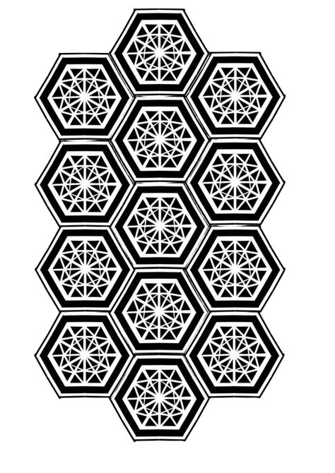 Geometric Tattoo Design Chest, Geometric Mandala Tattoo Stencil, Tattoo Shapes, Geometric Tattoo Stencil, Tattoo Perna, Geometric Tattoo Sleeve Designs, Hexagon Tattoo, Geometric Tattoo Pattern, Mandala Tattoo Sleeve