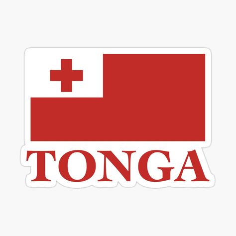 Tongan Flag, Tongan Culture, Pain Naruto, Flag Sticker, Free Stencils, Tonga, Preschool Activities, New Zealand, My Art