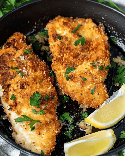 Easy Italian Chicken Cutlets - Recipes, Tasks & Tools Italian Chicken Cutlet Recipes, Chicken Cutlet Recipes Easy, Italian Chicken Cutlets, Easy Italian Chicken, Cutlet Recipes, Fried Chicken Cutlets, Chicken Cutlet Recipes, Breaded Chicken Cutlets, Chicken Cutlet