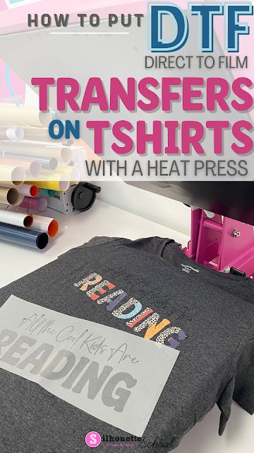 How to Put DTF Transfers on T Shirts with a Heat Press T Shirt Press Heat Transfer, What Is Dtf Transfer, Diy Heat Transfer Shirts, T Shirt Transfers Design, How To Print Dtf Transfers, How To Do Dtf Transfers, Best Vinyl For Shirts, Heat Transfers For Tshirts, How To Print Sublimation Transfers