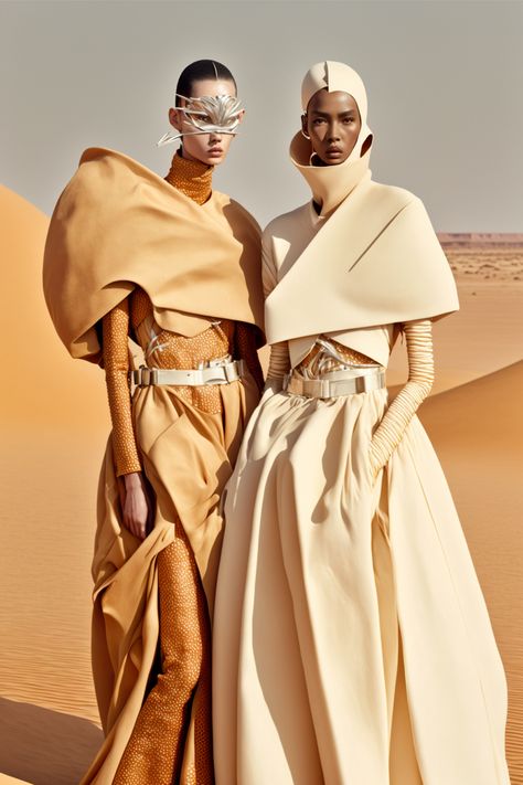 Dune Fashion Aesthetic, Dune 2 Aesthetic, Dune Inspired Fashion, Nomadic Drawing, Dune Aesthetic Outfit, Dune Inspired Outfit, Dune Clothes, Space Fashion Design, Dune Core