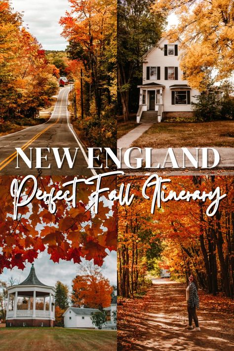 What To Do In New England In The Fall, New England In The Fall Road Trips, New England Fall Foliage Drives, New England Fall Road Trip Map, Autumn Travel Destinations, Trip To New England States, Best New England Fall Road Trip, Massachusetts Fall Foliage, Providence In The Fall