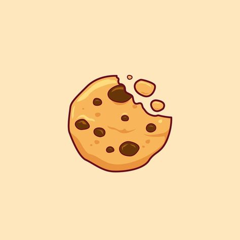 Chocolate Chip Cookie Drawing, Cute Cookie Drawing, Cookie Doodle, Choco Chip Cookie, Cookie Illustration, Cookie Drawing, Christmas Magnets, Cookie Clipart, Choco Chip Cookies