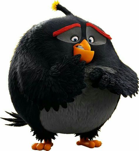 Angry Birds Movie Characters, Angry Birds 2 Movie, Chuck Angry Birds, Bomb Image, Angry Birds Characters, Movie Stickers, Birds Movie, Male Cartoon Characters, Angry Birds Party