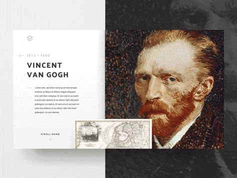 🎨 ART gallery #2 | Concept gallery interaction scroll dark beard red stroke netherlands vangogh paint artist artwork art Art Gallery Artwork, Art Gallery Website Design, Gallery Website Design, Artist Website Design, Cool Composition, Ecommerce Ui Design, Art Gallery Website, Art Web Design, Art Gallery Paintings