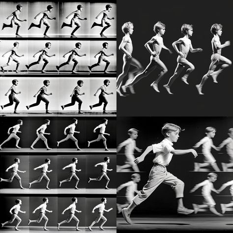 a young boy running, Muybridge sequence Feet Running Reference, Child Running Reference, Running Animation Reference, Person Running Reference, Running Pose Reference, Running Sequence, Run Pose, Running Character, Running Reference