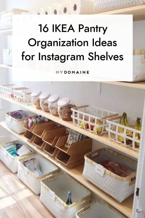 Diy Pantry Storage Containers, Pantry Rack Organization, Ikea Kitchen Pantry Organization, Butlers Pantry Ikea Hack, Ikea Metod Pantry, Pantry Backstock Organization, Ikea Pantry Organization Ideas, Pantry Organization Ideas Ikea, Ikea Pantry Shelving