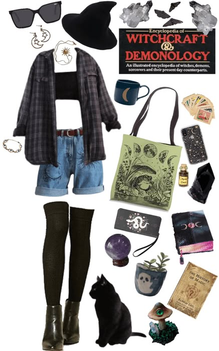 must be the season of the witch 💘 Outfit | ShopLook Suzy Core Aesthetic, Urban Witch Fashion, Teenage Witch Aesthetic Outfit, Daily Witch Outfit, Witchy Outfits Aesthetic Modern, Witchy School Outfits, Witch Vibes Outfit Modern, Witchcore Fashion Casual, Salem Witch Outfit