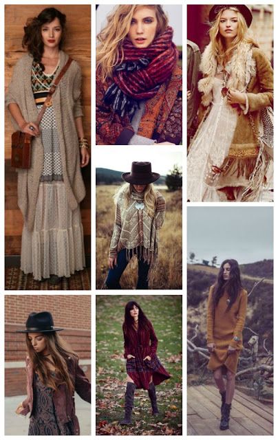 Boho Autumn Outfits, Winter Bohemian Outfits, Autumn Boho Outfits, Fall Boho Fashion, Bohemian Style Clothing Winter, Boho Winter Fashion, Boho Chic Fashion Bohemian, Bohemian Winter Outfits, Bohemian Style Winter