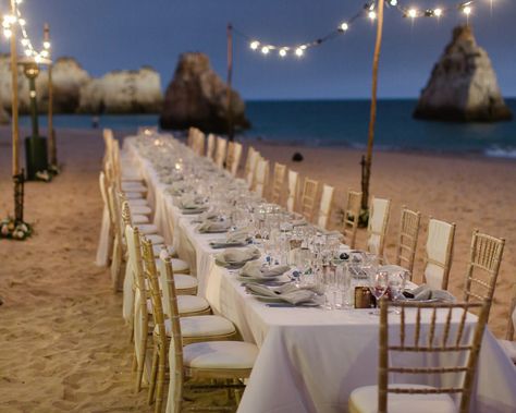 destination wedding Algarve Portugal Portugal Beach Wedding, Portugal Wedding Venues, Algarve Wedding, Wedding Portugal, Lisbon Wedding, Portugal Beach, Wedding Hall Decorations, Destination Wedding Decor, Pink Weddings