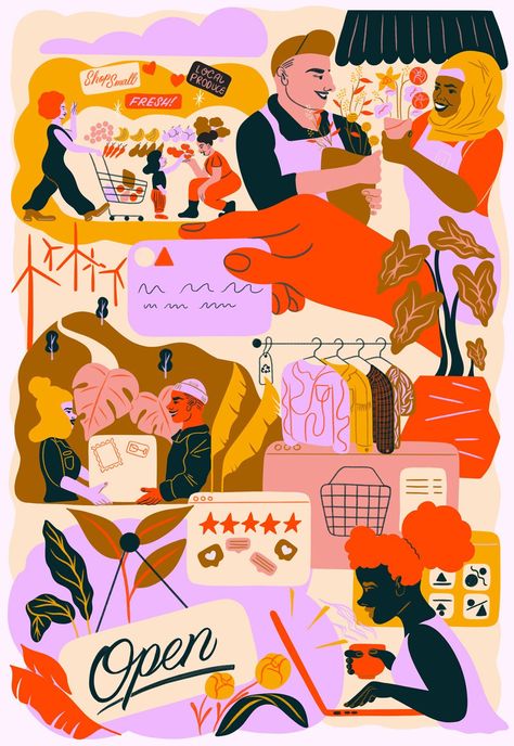 Inkling Illustration Agency — LYNN BREMNER Colourful Images, Strong Composition, Graphic Design Style, Type Illustration, Girls Nike, Study Photography, Strong Character, Illustration Agency, Mood Board Inspiration