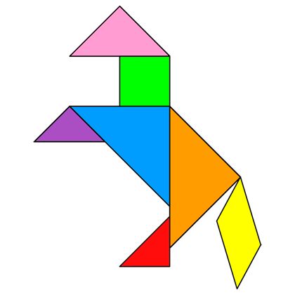 Tangram Printable, Tangram Activities, Tangram Patterns, Tangram Puzzles, Drawing Lessons For Kids, Triangle Art, Shapes Preschool, Learning Shapes, Printable Puzzles