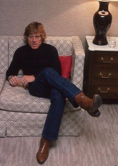 Robert Redford - I had just arrived in New York from... Modern Cowboy, Art Student, Cowboy Outfits, Robert Redford, Mens Cowboy, Mens Cowboy Boots, 70s Fashion, Santa Monica, Movie Stars