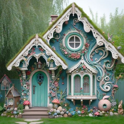 15 Charming Cottage House Ideas for Redefining Cozy Living — Lord Decor Whimsical Shed Ideas, Whimsical House Exterior, Fairytale Cottage Aesthetic, Cottage Neighborhood, Fairytale House Interior, Cottage House Ideas, Storybook Cottage House Plans, Kashmir House, Unique Houses Exterior