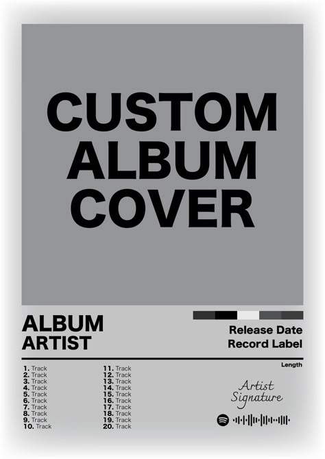 Digital Custom Album Cover Posters - Personalised Just for You! Turn your favorite album into a stunning, one-of-a-kind poster! Whether it's a classic hip-hop album or your own personal design, we'll create a unique piece that reflects your style. Perfect for gifting or adding a personal touch to your space. Album Cover Gift, Album Tracklist Design, Record Cover Design, Album Cover Collage, Custom Album Covers, Cover Album, Album Cover Poster, Hip Hop Albums, Yeah Yeah