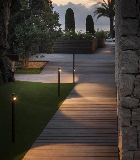 Bamboo | Vibia Yard Lighting, Garden Path Lighting, Bamboo Outdoor, Coastal Patio, Outdoor Landscape Lighting, Loft Interiors, Outdoor Floor Lamps, Path Lights, Outdoor Lights