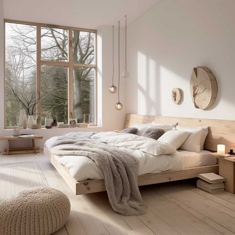 Iskandinav Home Design Bedroom, Scandinavian Cabin Bedroom, Scandinavian Bedroom Minimalist Modern, Nordic Bedroom Scandinavian, Nordic Interior Scandinavian, Scandinavian Bedroom Nordic, Nordic Interior Bedroom, Nordic Bedroom Ideas, Scandanavian Interiors Bedroom