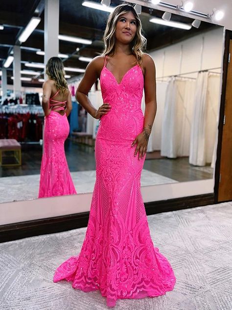 Prom Dresses Sparkle, Trumpet Prom Dress, Dresses Sparkle, Shine Dress, Sweep Train Prom Dress, Vestidos Color Rosa, Prom Dress Inspo, Prom Dress Ideas, Prom 2024