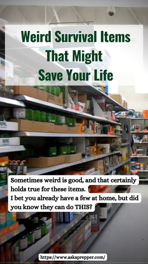 Sometimes weird is good, and that certainly holds true for these items. I bet you already have a few at home, but did you know they can do THIS? Prepper Items, Urban Survival Kit, Going Off The Grid, Survival Items, Living Off The Grid, Homemade Mixes, Prepper Survival, Urban Homesteading, Urban Survival