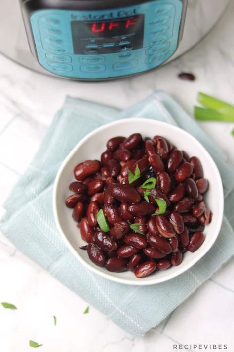 Instant Pot Kidney Beans (Red Kidney Beans) - Recipe Vibes Beans In Instant Pot, Kidney Beans Recipe, Instant Pot Beans Recipe, Pressure Cooker Beans, Dry Beans Recipe, Recipes With Kidney Beans, Red Kidney Beans, Cooking Dried Beans, Best Instant Pot Recipe