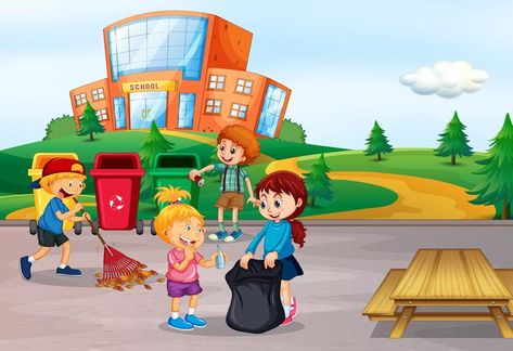 Student cleaning school area Student Cleaning, Student Clipart, School Clean, Army Drawing, Student Cartoon, School Illustration, School Cartoon, Art Images, Vector Art