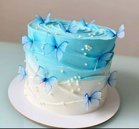 Bolo Blaze, Surfboard Cake, Graduation Cake Ideas, Ocean Birthday Cakes, Big Birthday Cake, Cowgirl Cakes, Butterfly Birthday Cakes, Vintage Birthday Cakes, Butterfly Cake